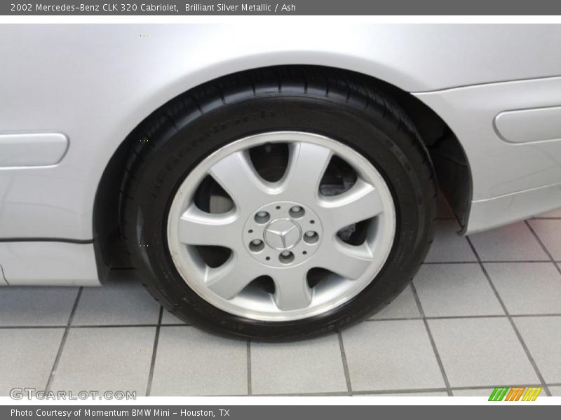 Brilliant Silver Metallic / Ash 2002 Mercedes-Benz CLK 320 Cabriolet