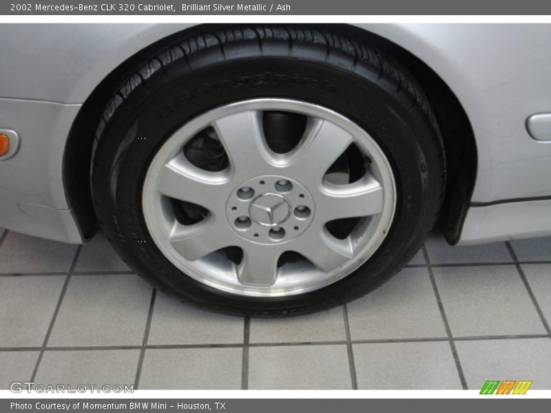 Brilliant Silver Metallic / Ash 2002 Mercedes-Benz CLK 320 Cabriolet