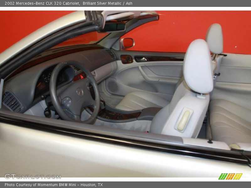 Brilliant Silver Metallic / Ash 2002 Mercedes-Benz CLK 320 Cabriolet