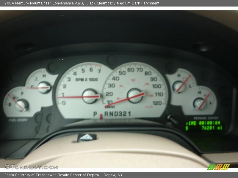 Black Clearcoat / Medium Dark Parchment 2004 Mercury Mountaineer Convenience AWD