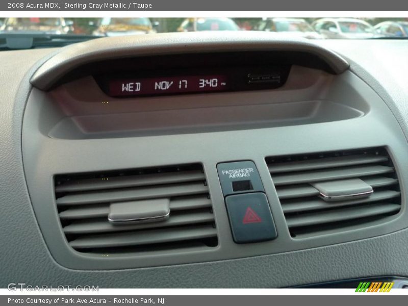 Sterling Gray Metallic / Taupe 2008 Acura MDX