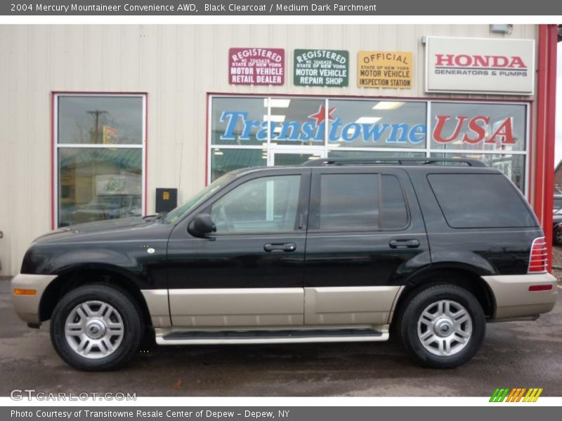 Black Clearcoat / Medium Dark Parchment 2004 Mercury Mountaineer Convenience AWD