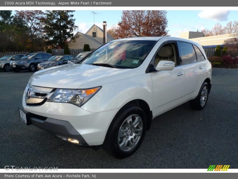 Aspen White Pearl / Parchment 2009 Acura MDX Technology
