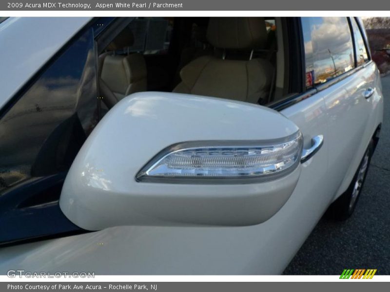 Aspen White Pearl / Parchment 2009 Acura MDX Technology