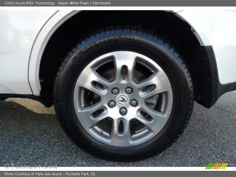 Aspen White Pearl / Parchment 2009 Acura MDX Technology