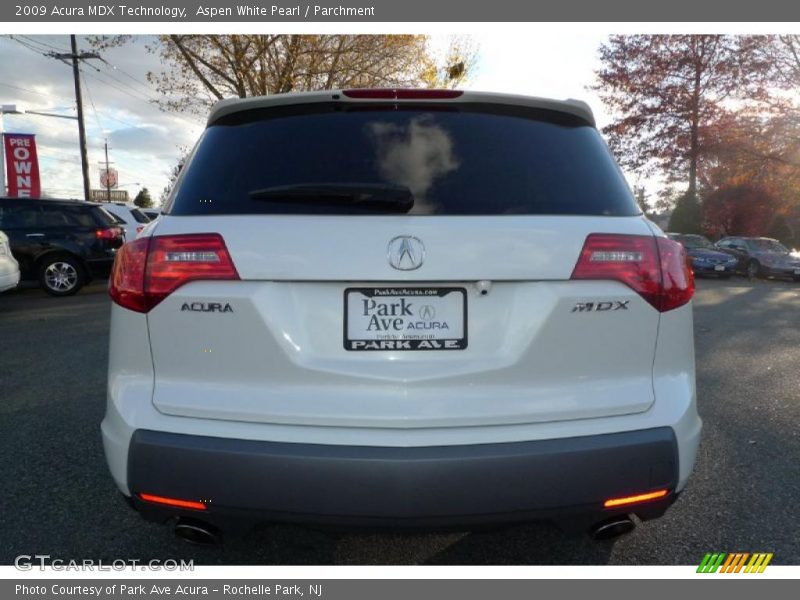 Aspen White Pearl / Parchment 2009 Acura MDX Technology