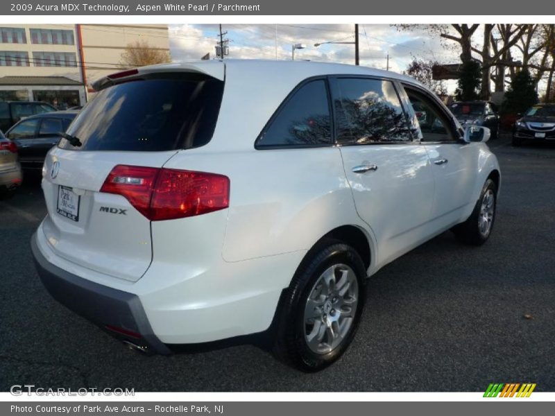Aspen White Pearl / Parchment 2009 Acura MDX Technology