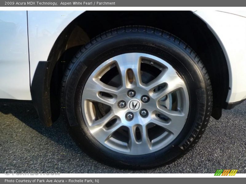 Aspen White Pearl / Parchment 2009 Acura MDX Technology