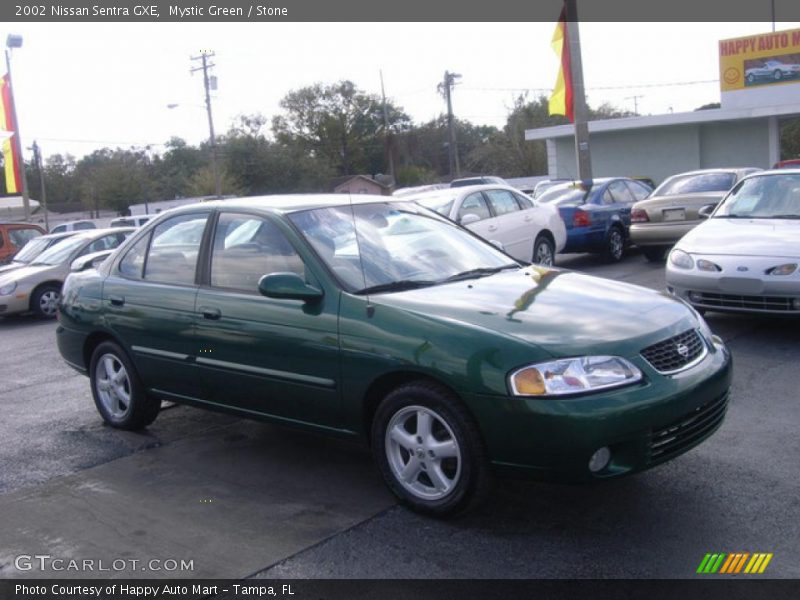 Mystic Green / Stone 2002 Nissan Sentra GXE