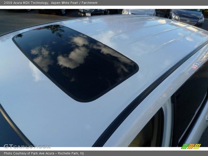 Aspen White Pearl / Parchment 2009 Acura MDX Technology