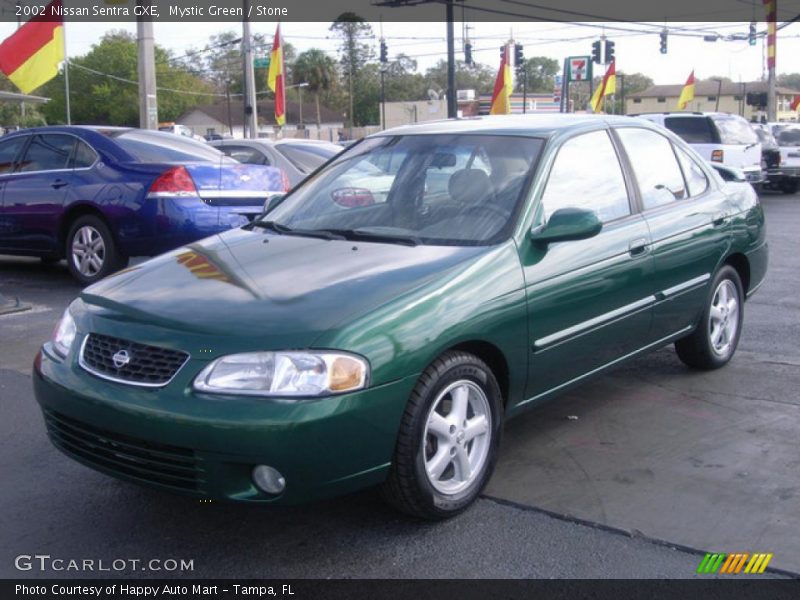 Mystic Green / Stone 2002 Nissan Sentra GXE