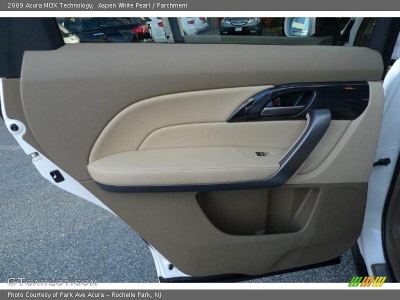 Aspen White Pearl / Parchment 2009 Acura MDX Technology