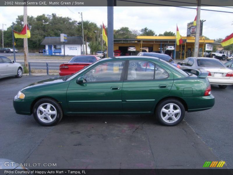 Mystic Green / Stone 2002 Nissan Sentra GXE