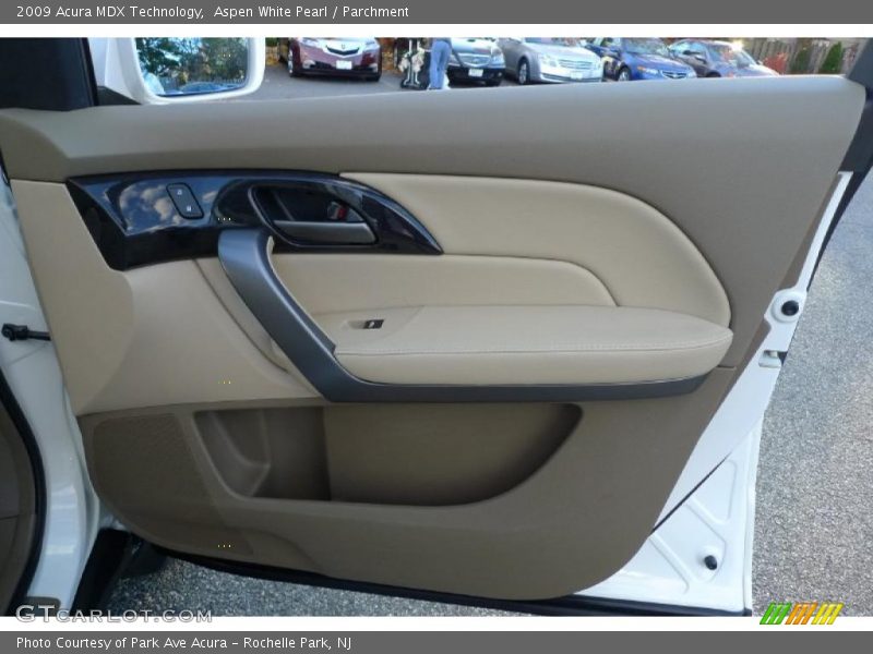 Aspen White Pearl / Parchment 2009 Acura MDX Technology