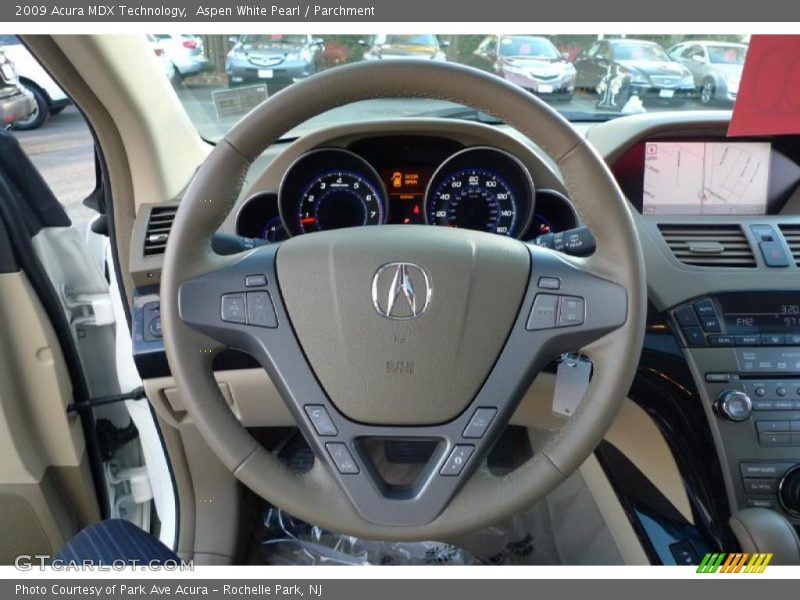 Aspen White Pearl / Parchment 2009 Acura MDX Technology