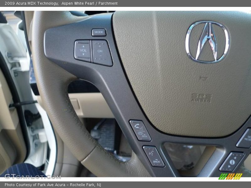 Aspen White Pearl / Parchment 2009 Acura MDX Technology