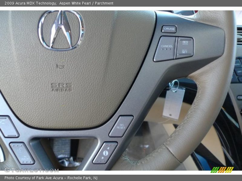 Aspen White Pearl / Parchment 2009 Acura MDX Technology