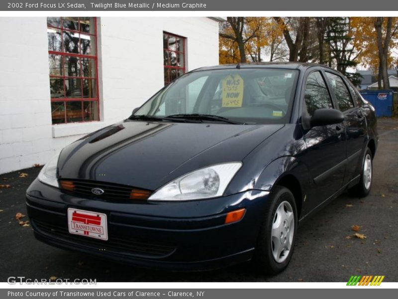 Twilight Blue Metallic / Medium Graphite 2002 Ford Focus LX Sedan