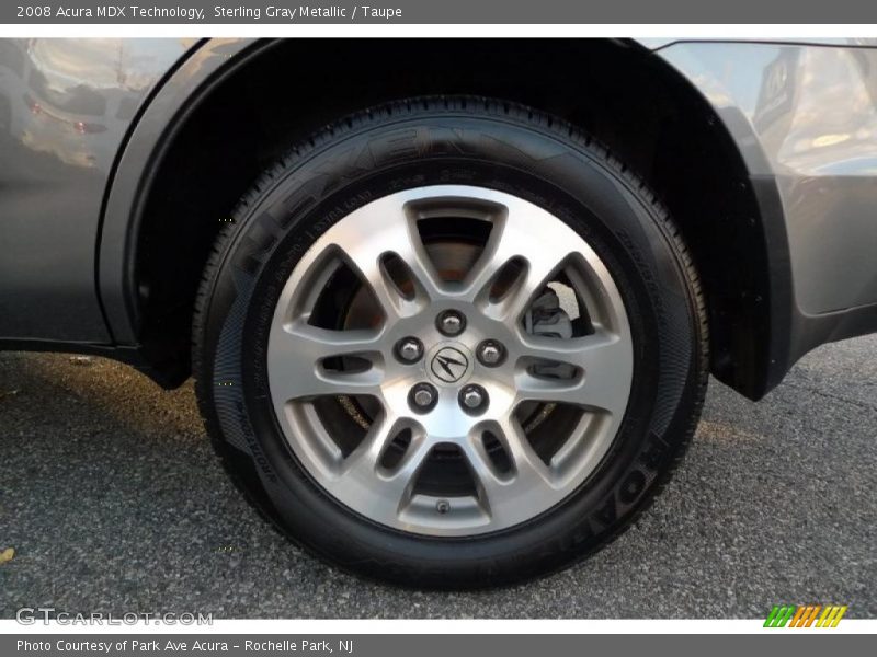 Sterling Gray Metallic / Taupe 2008 Acura MDX Technology