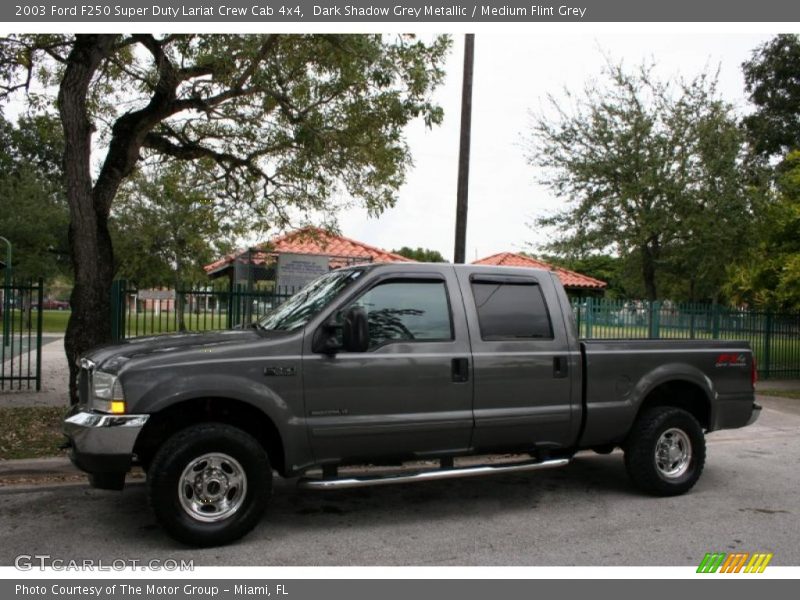 Dark Shadow Grey Metallic / Medium Flint Grey 2003 Ford F250 Super Duty Lariat Crew Cab 4x4