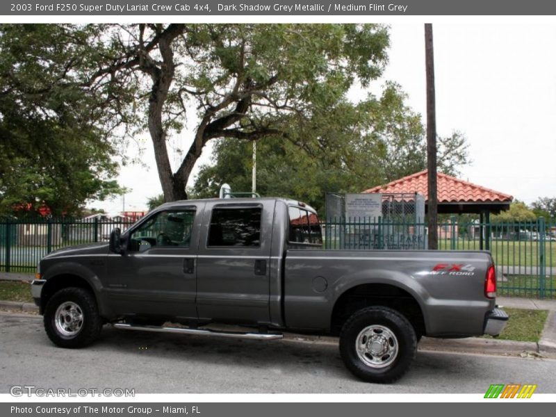 Dark Shadow Grey Metallic / Medium Flint Grey 2003 Ford F250 Super Duty Lariat Crew Cab 4x4