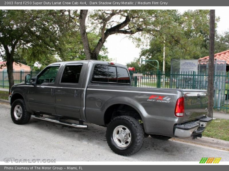 Dark Shadow Grey Metallic / Medium Flint Grey 2003 Ford F250 Super Duty Lariat Crew Cab 4x4