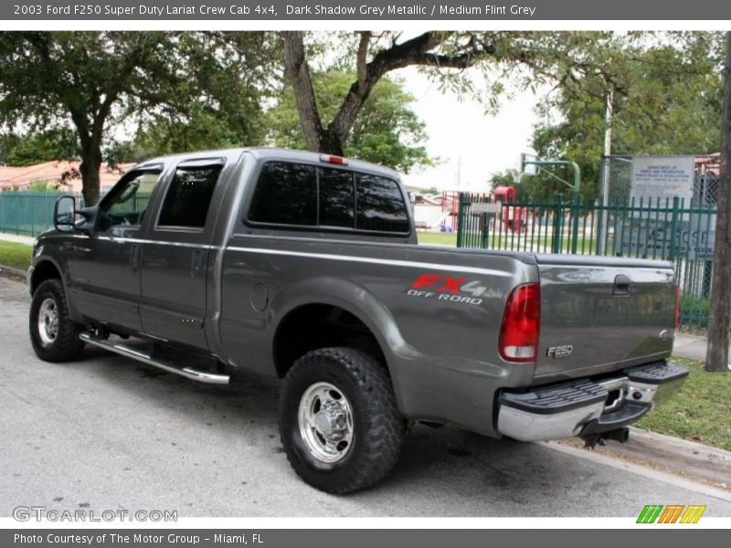 Dark Shadow Grey Metallic / Medium Flint Grey 2003 Ford F250 Super Duty Lariat Crew Cab 4x4