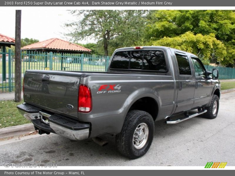 Dark Shadow Grey Metallic / Medium Flint Grey 2003 Ford F250 Super Duty Lariat Crew Cab 4x4