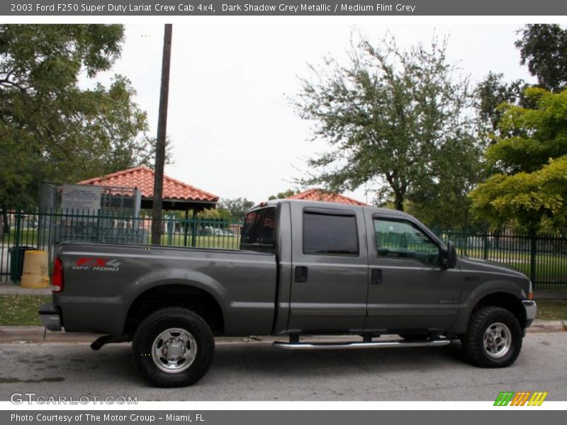 Dark Shadow Grey Metallic / Medium Flint Grey 2003 Ford F250 Super Duty Lariat Crew Cab 4x4
