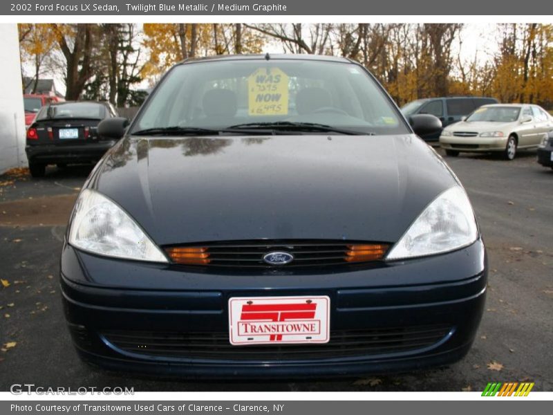 Twilight Blue Metallic / Medium Graphite 2002 Ford Focus LX Sedan