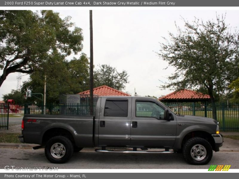 Dark Shadow Grey Metallic / Medium Flint Grey 2003 Ford F250 Super Duty Lariat Crew Cab 4x4