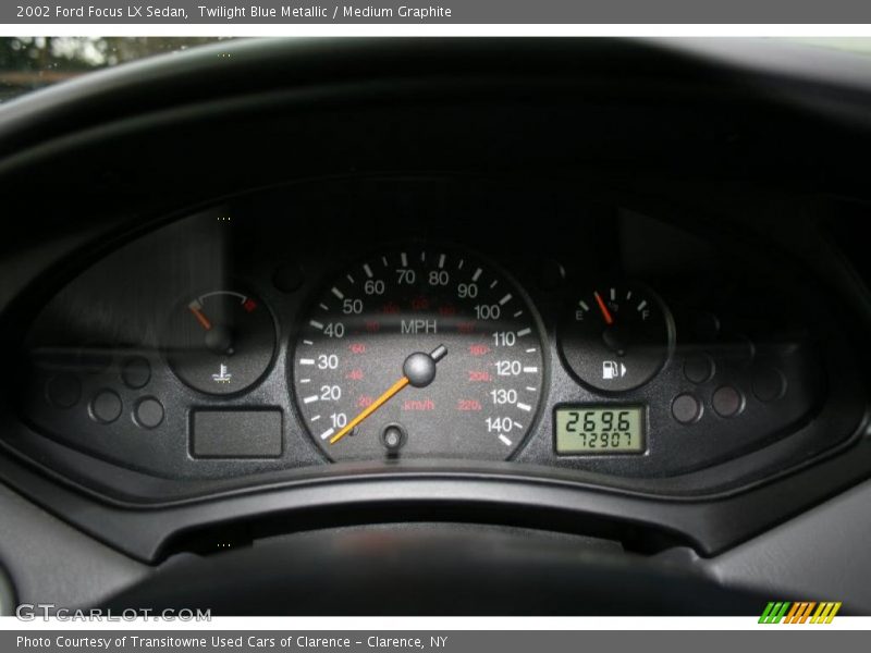 Twilight Blue Metallic / Medium Graphite 2002 Ford Focus LX Sedan