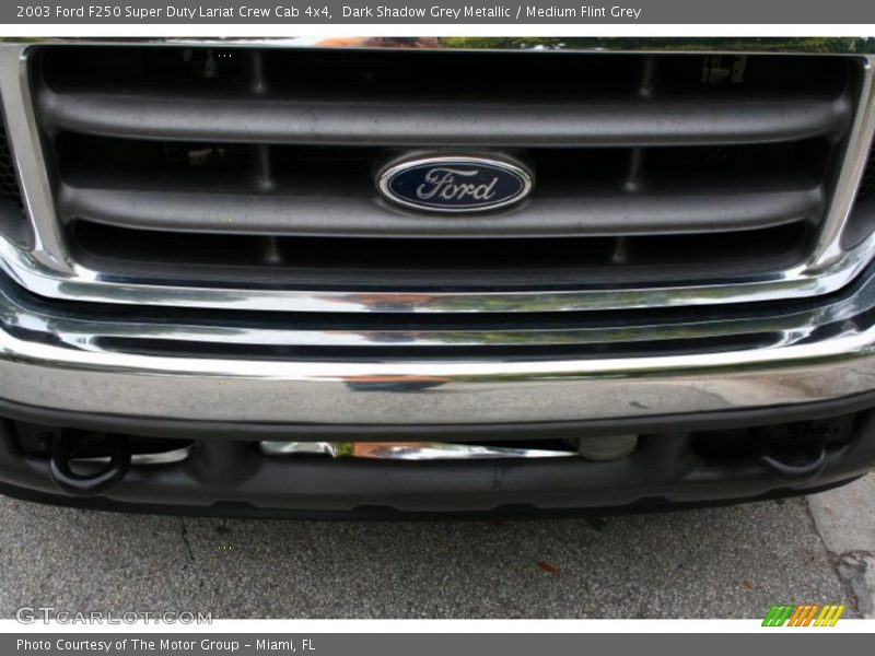 Dark Shadow Grey Metallic / Medium Flint Grey 2003 Ford F250 Super Duty Lariat Crew Cab 4x4