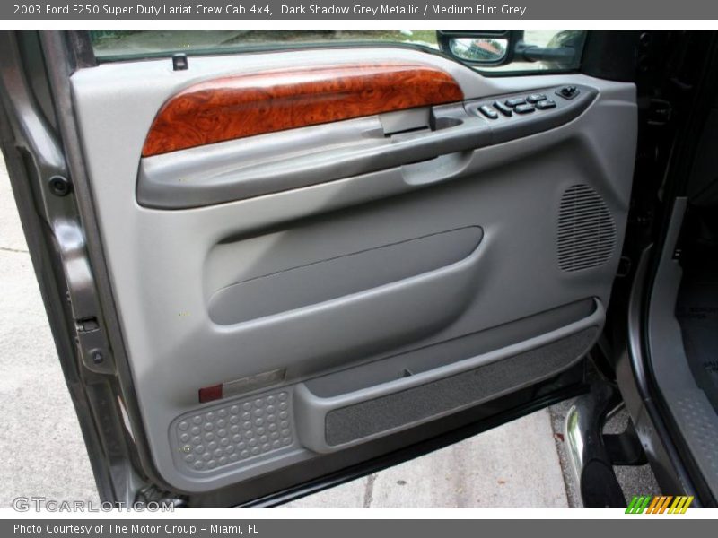 Dark Shadow Grey Metallic / Medium Flint Grey 2003 Ford F250 Super Duty Lariat Crew Cab 4x4
