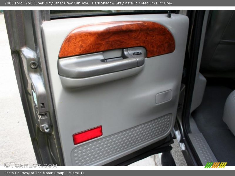Dark Shadow Grey Metallic / Medium Flint Grey 2003 Ford F250 Super Duty Lariat Crew Cab 4x4