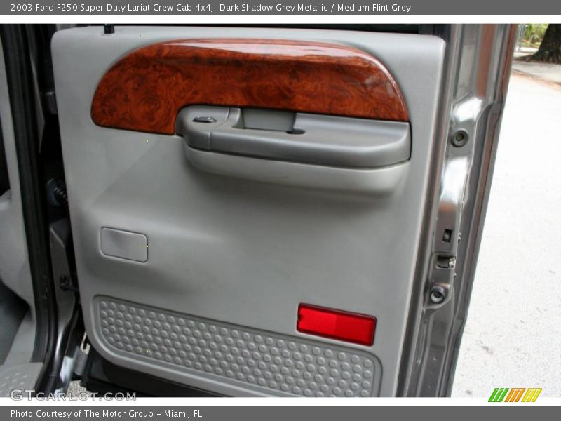 Dark Shadow Grey Metallic / Medium Flint Grey 2003 Ford F250 Super Duty Lariat Crew Cab 4x4