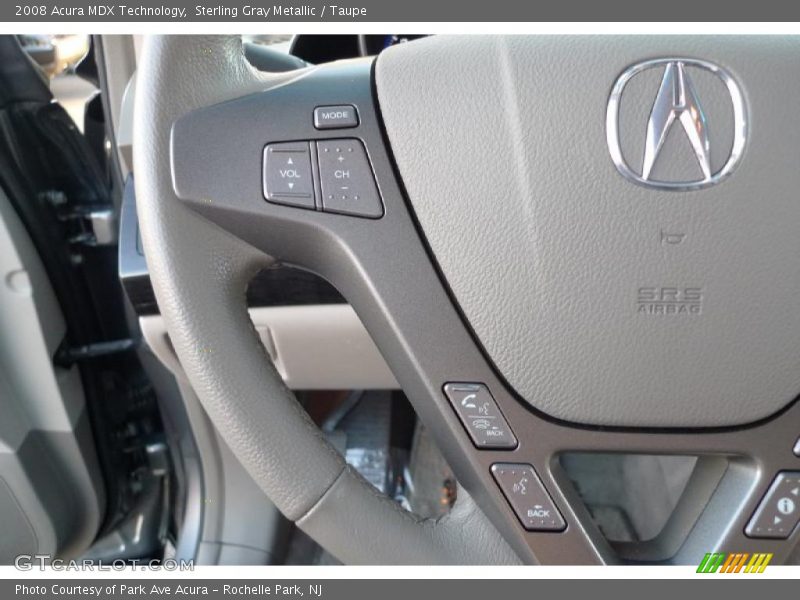 Sterling Gray Metallic / Taupe 2008 Acura MDX Technology