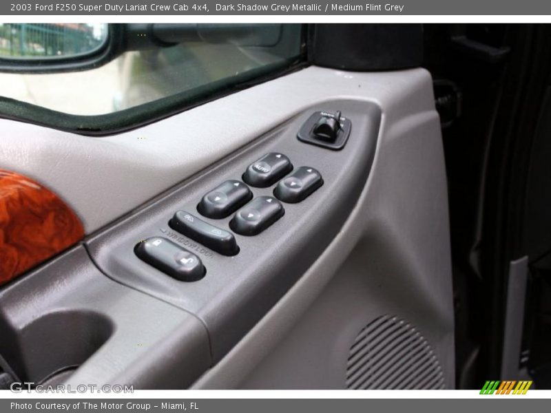 Dark Shadow Grey Metallic / Medium Flint Grey 2003 Ford F250 Super Duty Lariat Crew Cab 4x4
