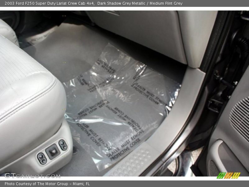 Dark Shadow Grey Metallic / Medium Flint Grey 2003 Ford F250 Super Duty Lariat Crew Cab 4x4