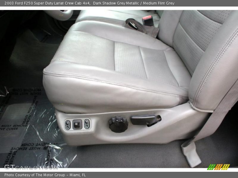 Dark Shadow Grey Metallic / Medium Flint Grey 2003 Ford F250 Super Duty Lariat Crew Cab 4x4