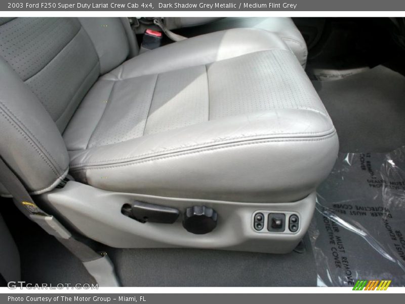 Dark Shadow Grey Metallic / Medium Flint Grey 2003 Ford F250 Super Duty Lariat Crew Cab 4x4
