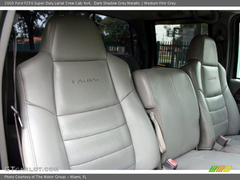 Dark Shadow Grey Metallic / Medium Flint Grey 2003 Ford F250 Super Duty Lariat Crew Cab 4x4