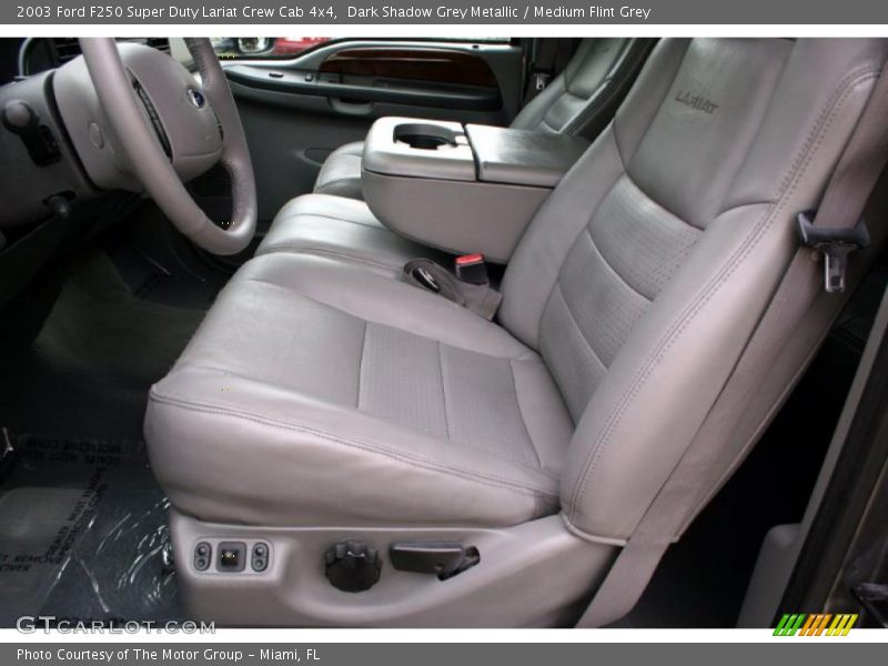 Dark Shadow Grey Metallic / Medium Flint Grey 2003 Ford F250 Super Duty Lariat Crew Cab 4x4