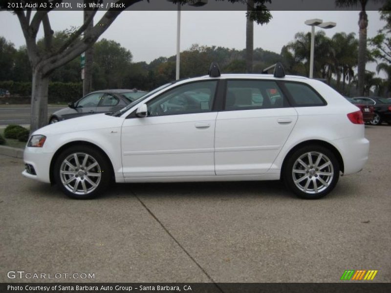 Ibis White / Black 2011 Audi A3 2.0 TDI