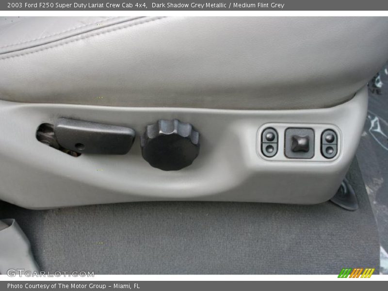 Dark Shadow Grey Metallic / Medium Flint Grey 2003 Ford F250 Super Duty Lariat Crew Cab 4x4