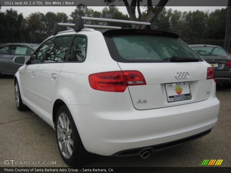 Ibis White / Black 2011 Audi A3 2.0 TDI
