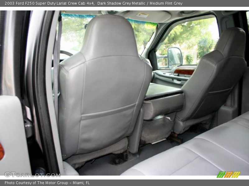 Dark Shadow Grey Metallic / Medium Flint Grey 2003 Ford F250 Super Duty Lariat Crew Cab 4x4