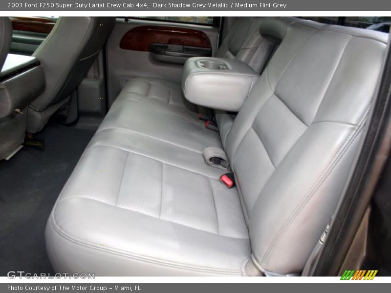Dark Shadow Grey Metallic / Medium Flint Grey 2003 Ford F250 Super Duty Lariat Crew Cab 4x4