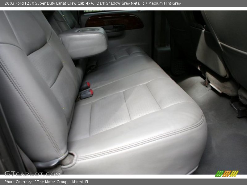Dark Shadow Grey Metallic / Medium Flint Grey 2003 Ford F250 Super Duty Lariat Crew Cab 4x4