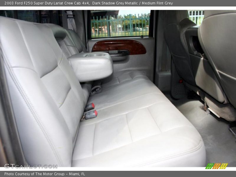 Dark Shadow Grey Metallic / Medium Flint Grey 2003 Ford F250 Super Duty Lariat Crew Cab 4x4